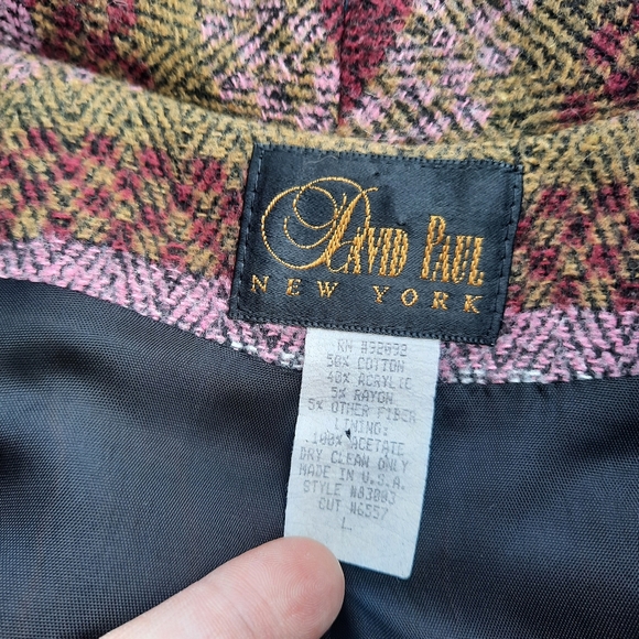 Vintage 90's Southwestern Print One Button Blazer Jacket Large - Picture 11 of 12